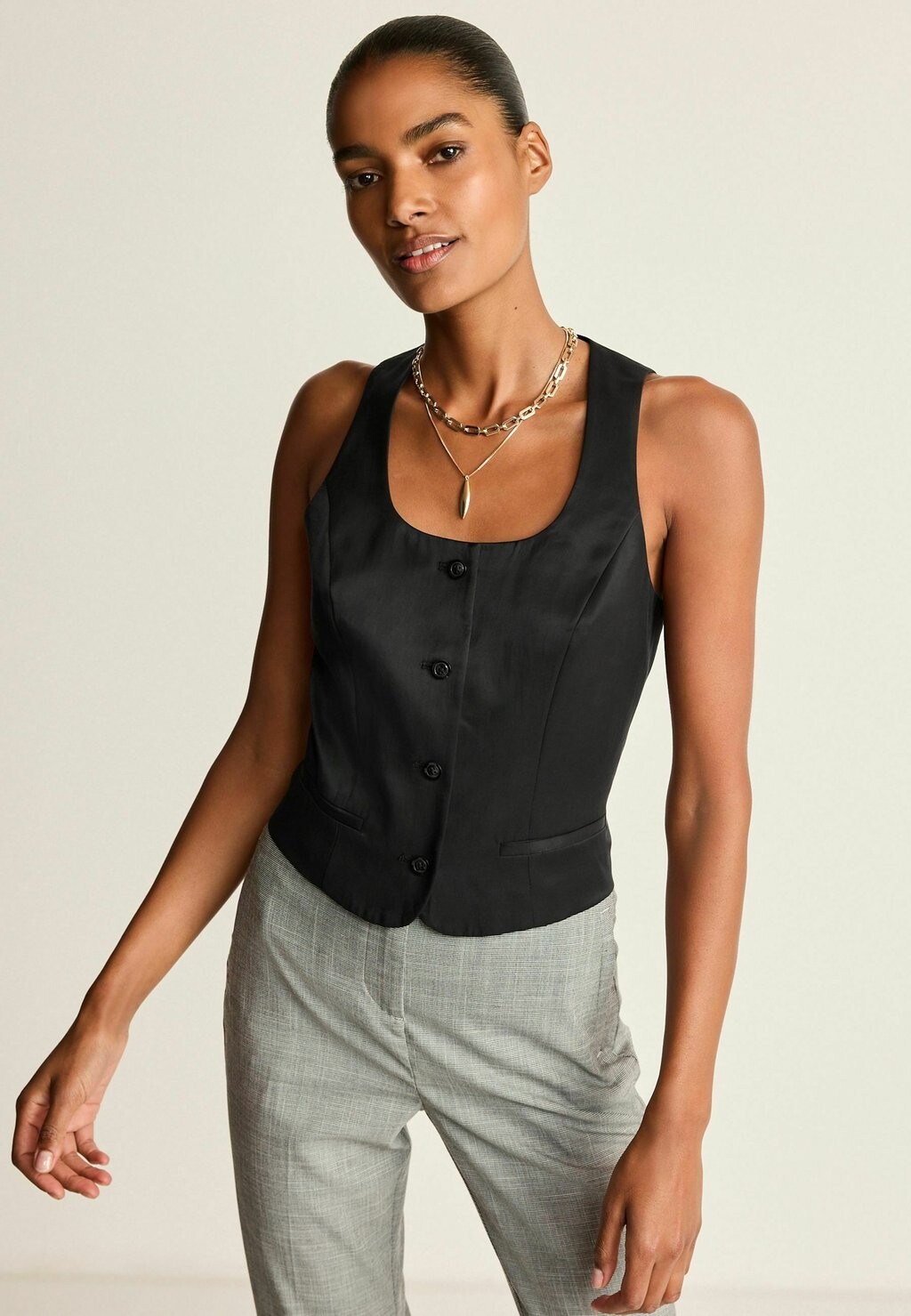 

Жилет SQUARE NECK REGULAR FIT Next, цвет black