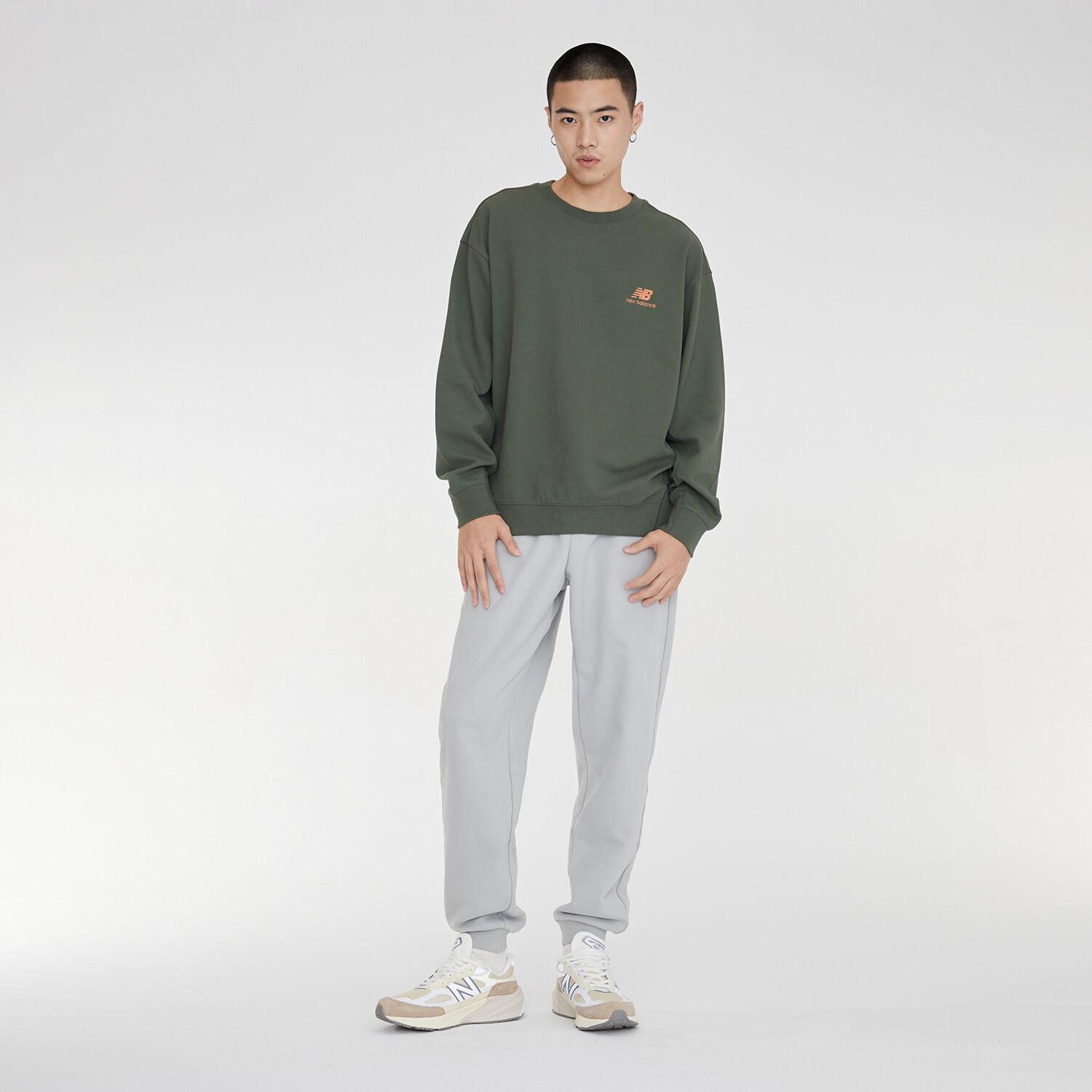 

Свитшот унисекс зеленый New Balance, зеленый