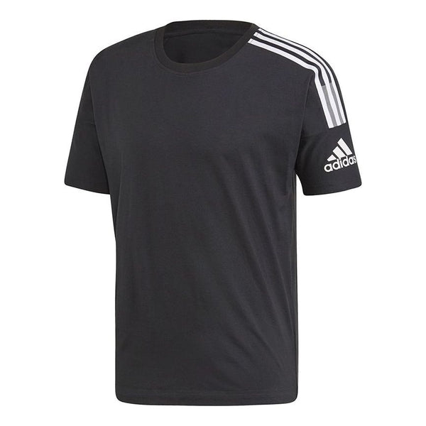 Футболка adidas Training Sports Stripe Printing Short Sleeve Black, черный