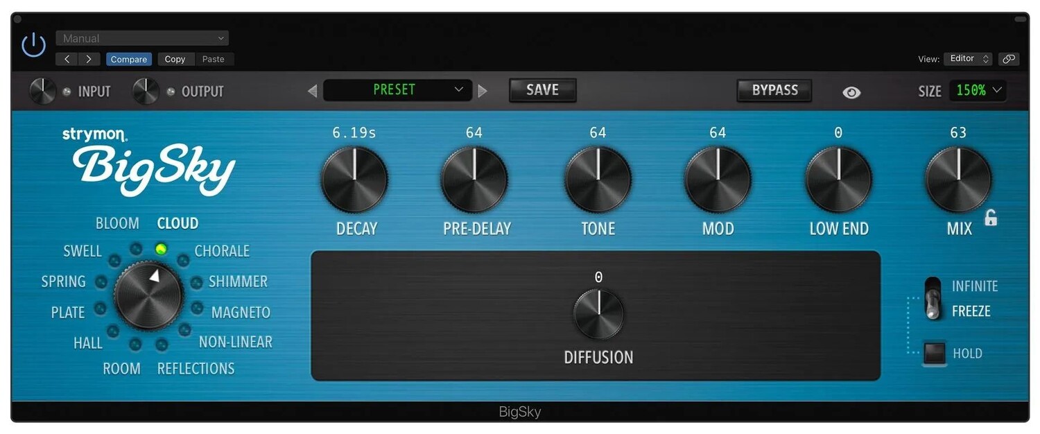 

Плагин Strymon BigSky Reverb