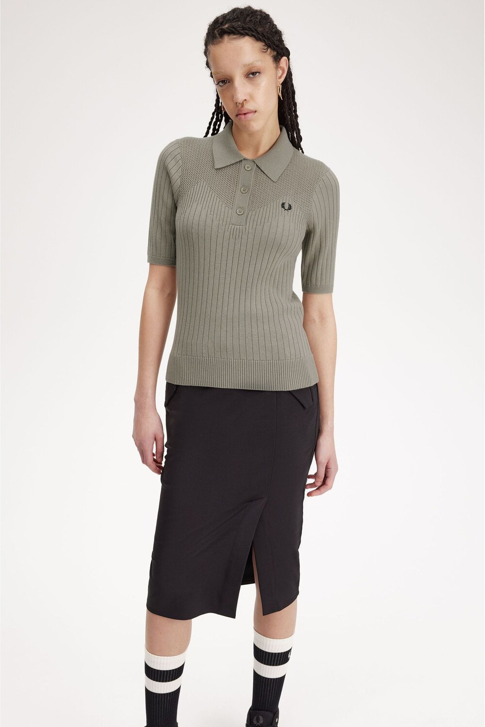 

Бежевая трикотажная рубашка-поло Ponitelle Fred Perry, бежевый