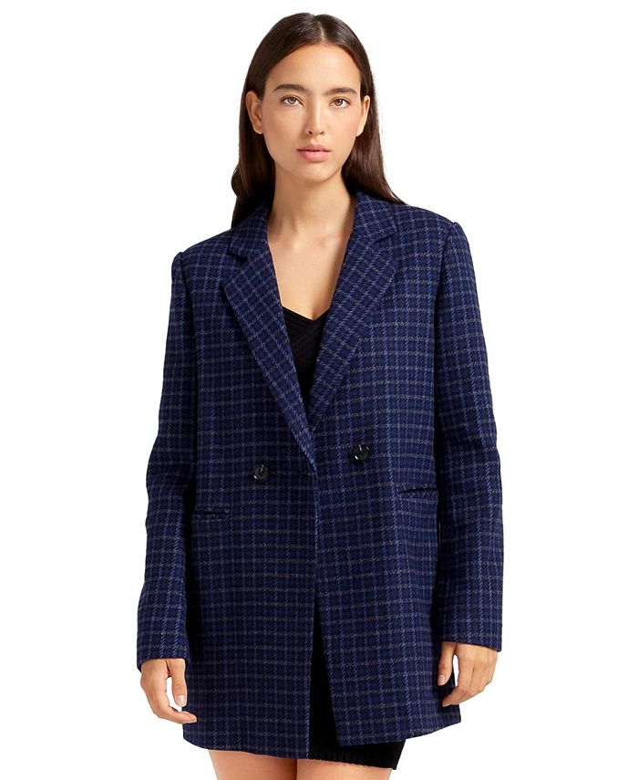 цена Женский шерстяной пиджак оверсайз Cambridge Belle & Bloom, синий