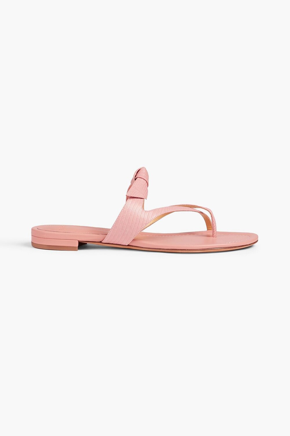 

Босоножки Clarita из кожи с тиснением под ящерицу и бантом ALEXANDRE BIRMAN, розовый