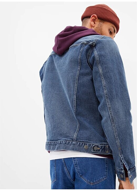 

Мужская прямая куртка Normal Dark Indigo 413766 Gap
