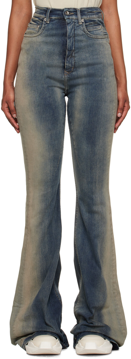 

Синие джинсы Rick Owens DRKSHDW Bolan Bootcut