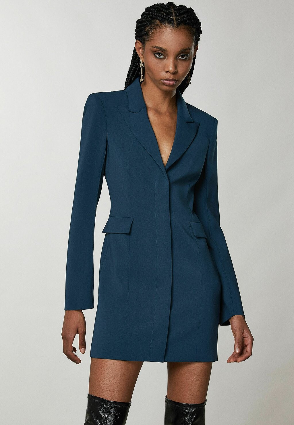 

Платье-рубашка Essential Crepe Patrizia Pepe, цвет petrol blue