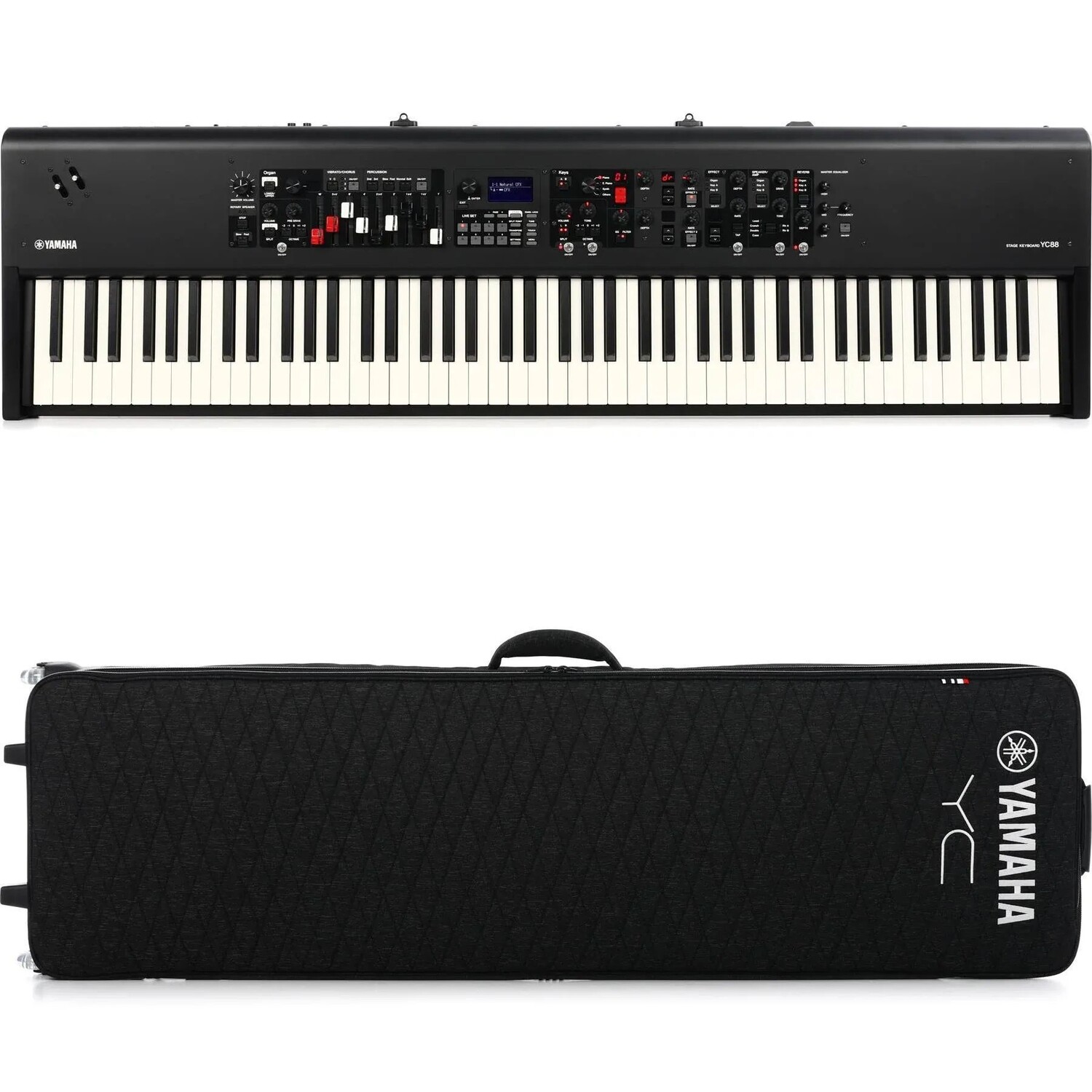 

88-клавишная сценическая клавиатура Yamaha YC88 в мягком футляре