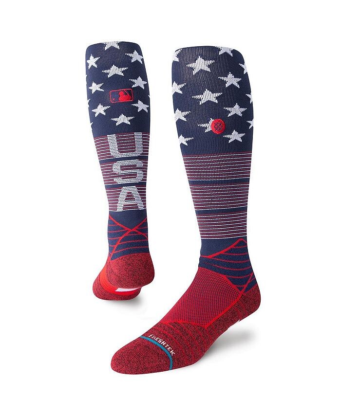

Мужские темно-синие носки MLB Bars США поверх икры Stance, синий