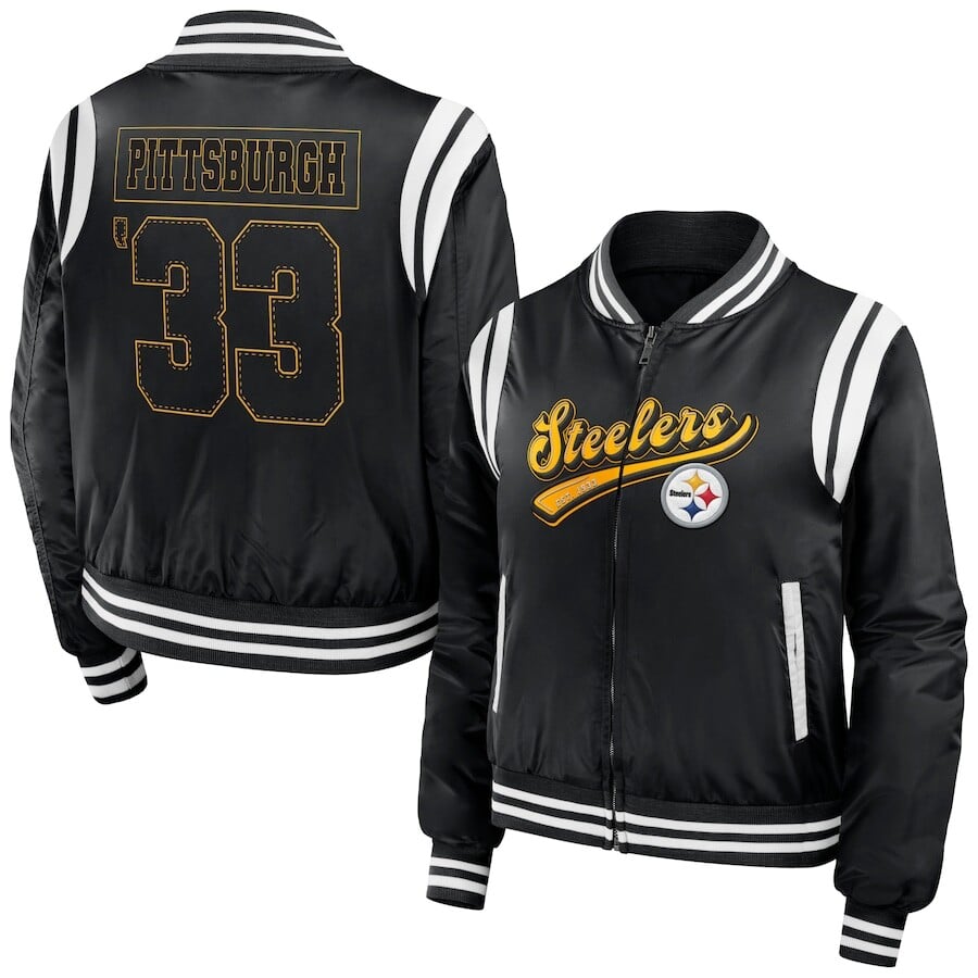 

Куртка WEAR by Erin Andrews Pittsburgh Steelers, черный