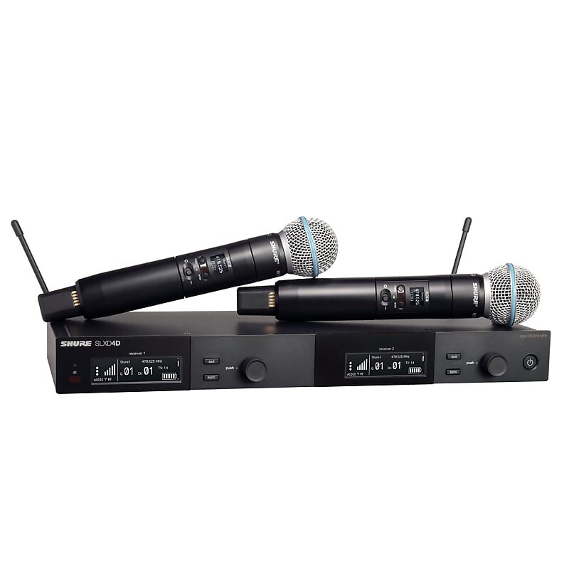 

Беспроводная система Shure Shure SLXD24D/B58 Handheld Wireless System with Dual Beta 58 (G58 Band / 470-514 MHz)