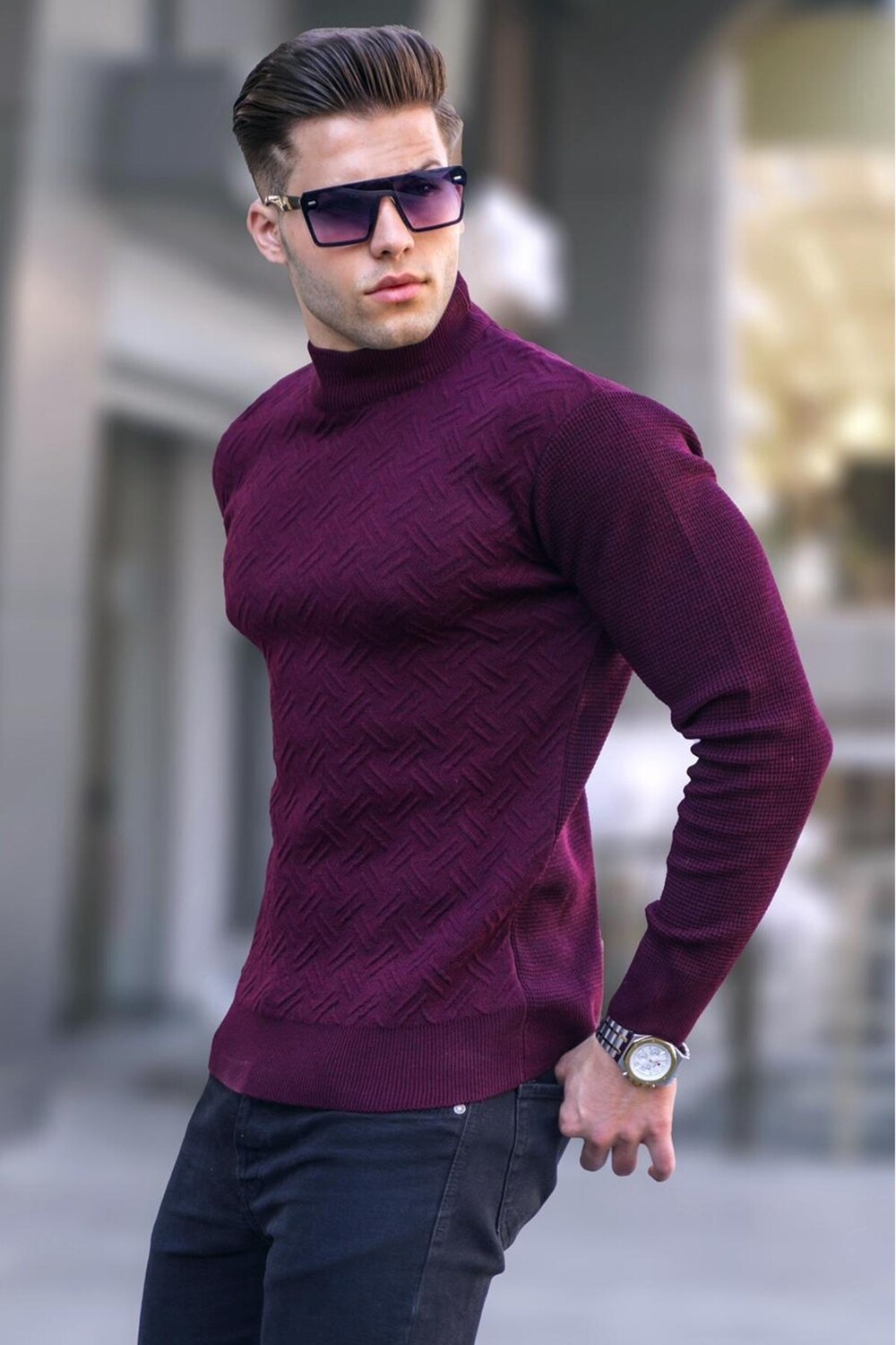

Свитер Madmext, бордовый, Красный