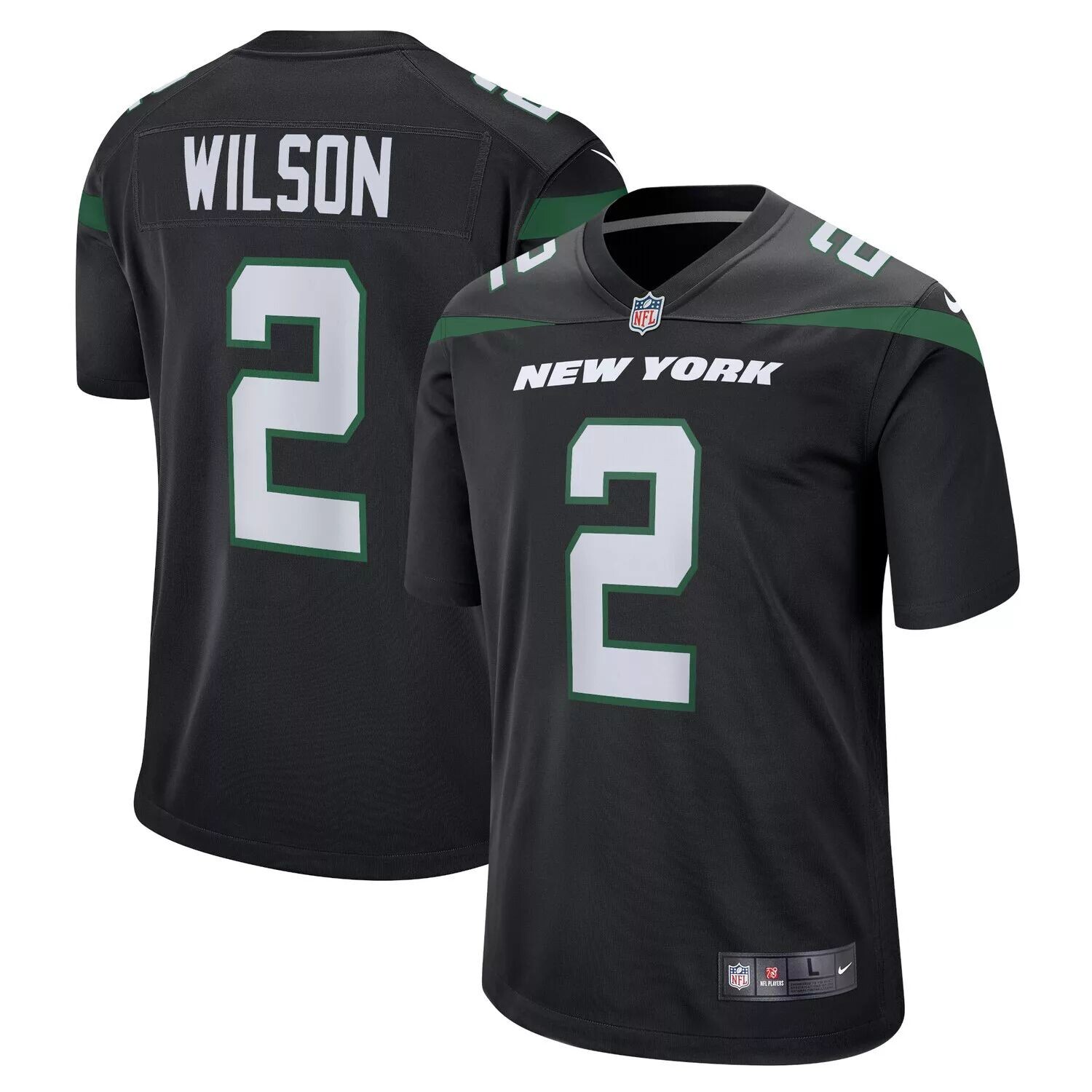 

Мужская черная майка для альтернативной игры Zach Wilson New York Jets Nike, Черный