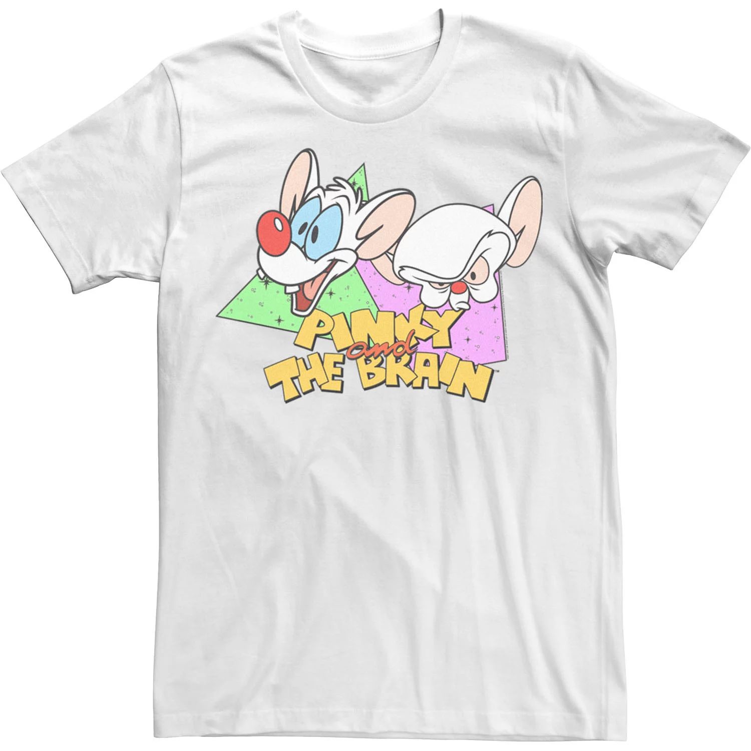 Мужская футболка с логотипом Pinky And The Brain в стиле ретро Licensed Character