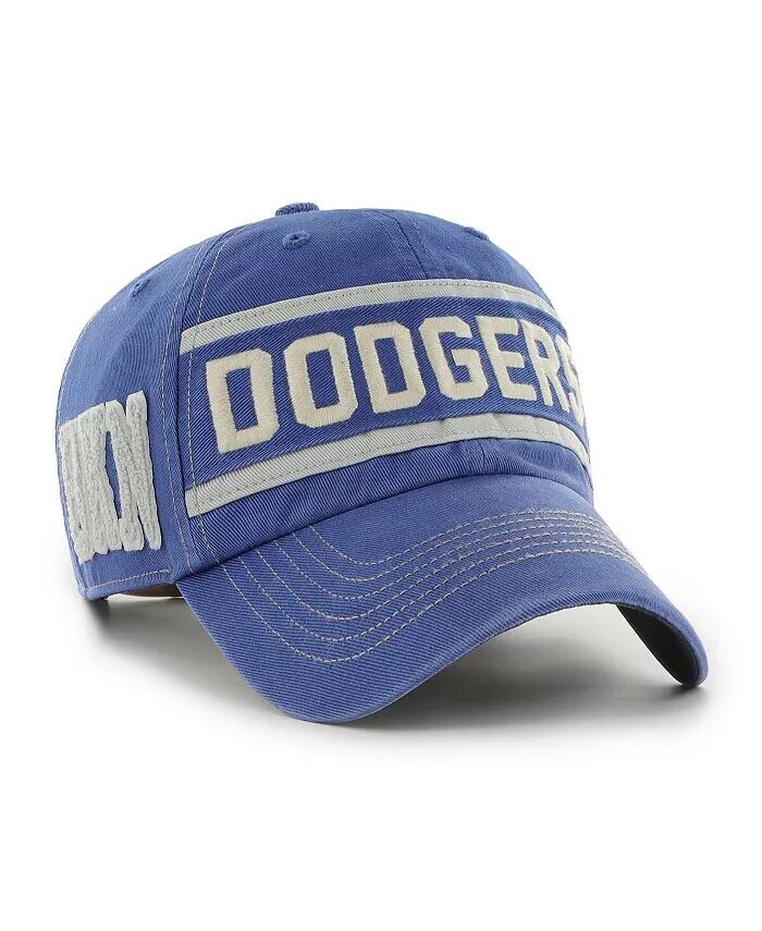 

Мужская регулируемая кепка Royal Los Angeles Dodgers Hard Count Clean Up '47 Brand, синий