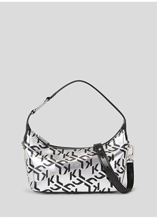 

Серебряная женская сумка через плечо 24X27x10 см 240J3016 Karl Lagerfeld Jeans