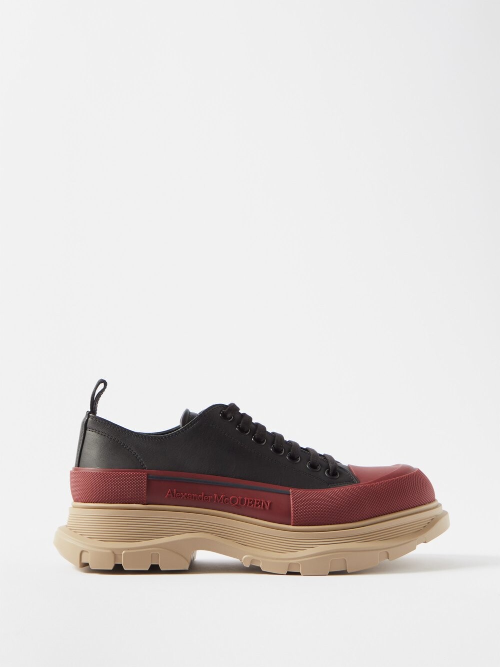 

Кожаные кроссовки tread slick на толстой подошве Alexander McQueen, черный