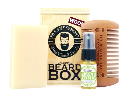 Мыло Dr K, коробка для бороды Woodland, набор для ухода за бородой, мыло, масло и расческа, Dr K Soap Company цена и фото