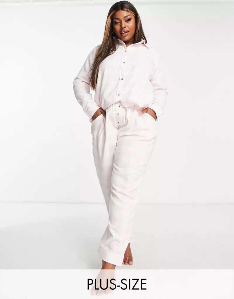 

Хлопок: Пижамные брюки в розовую клетку On Curve Cotton:On