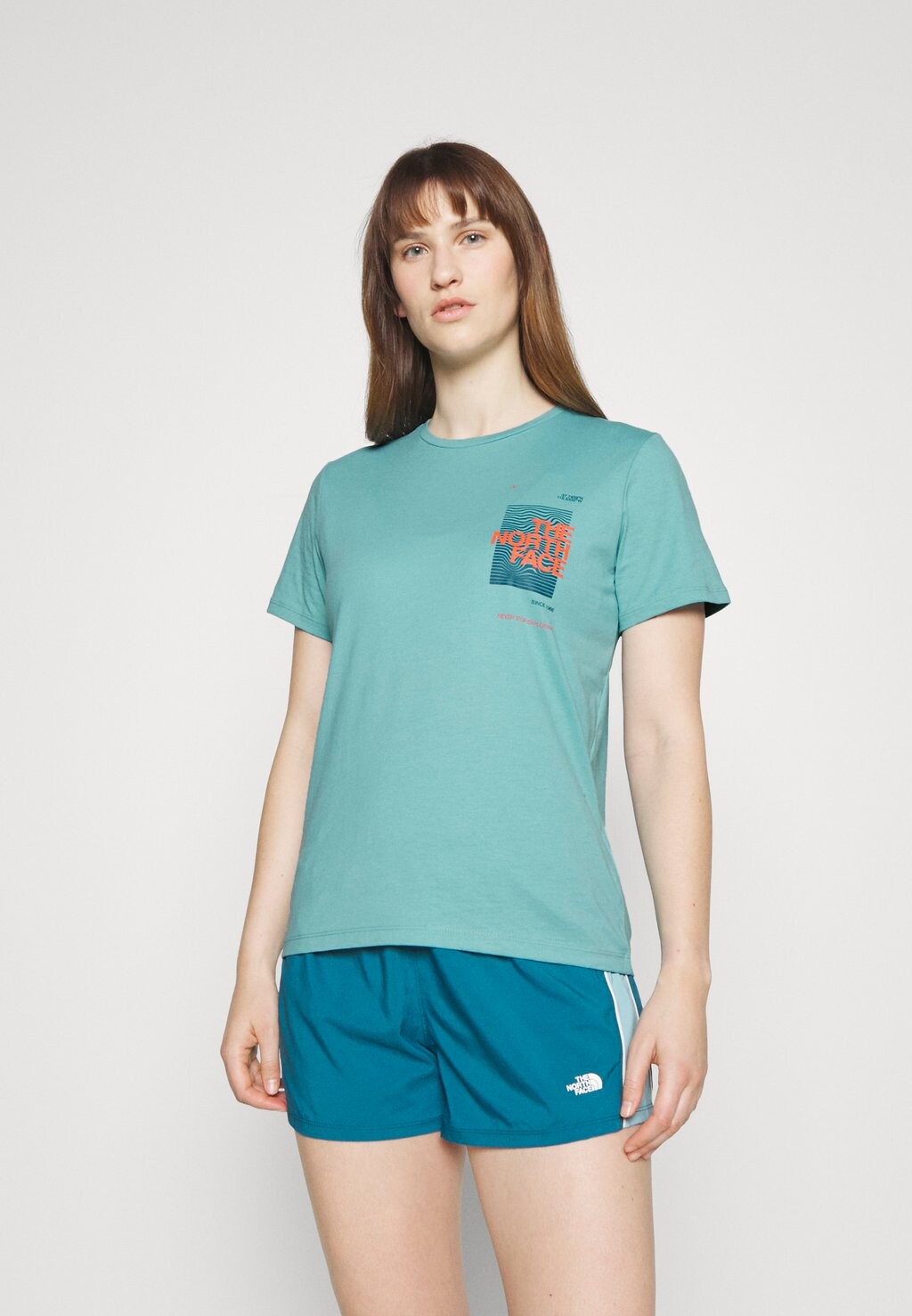 

Футболка с принтом The North Face, Синий