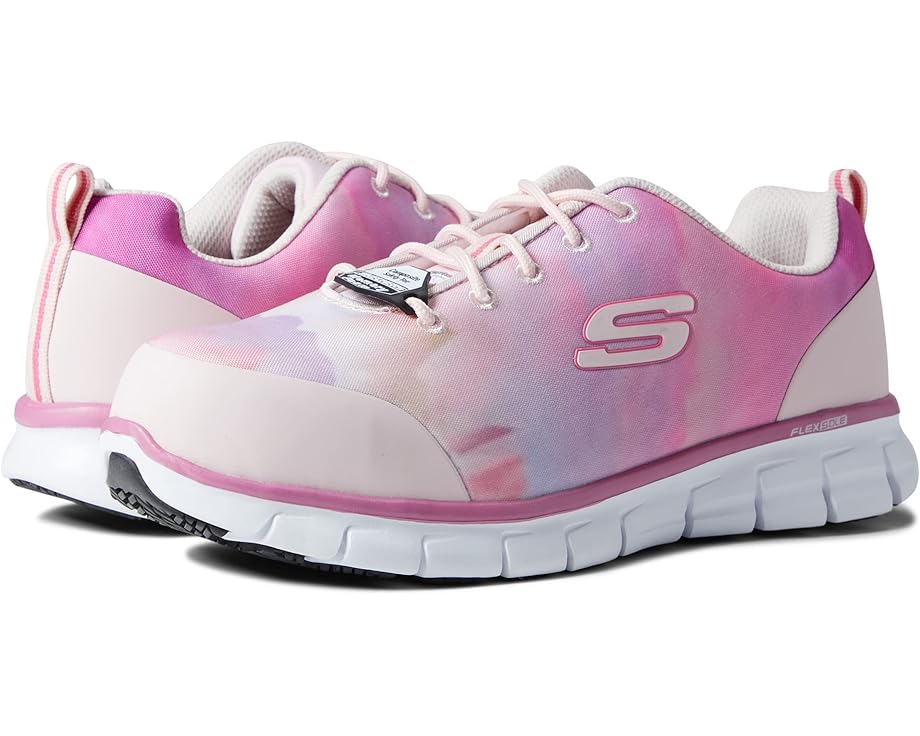 Кроссовки SKECHERS Work Sure Track Comp Toe, цвет Pink/Multi