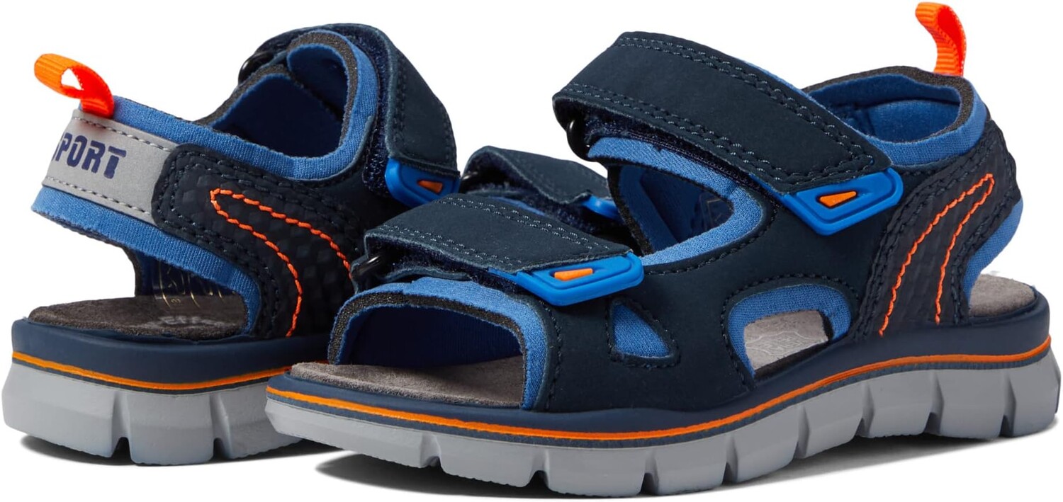 

Сандалии на плоской подошве 18904 Primigi, цвет Navy/Blue/Orange
