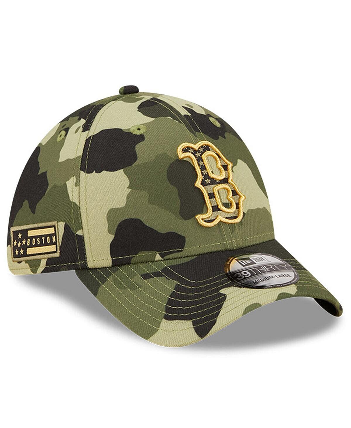 

Мужская камуфляжная кепка Boston Red Sox 2022 Armed Forces Day 39THIRTY Flex Hat New Era