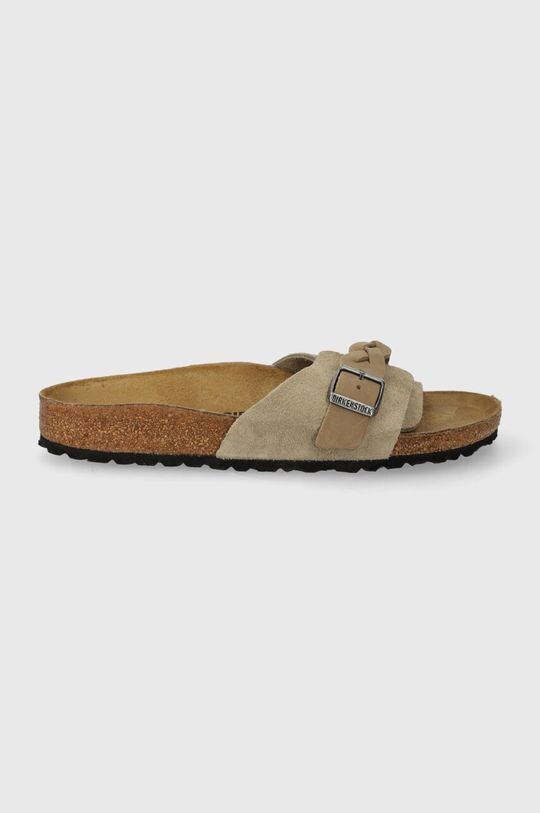 

Плетеные замшевые тапочки Oita Birkenstock, бежевый