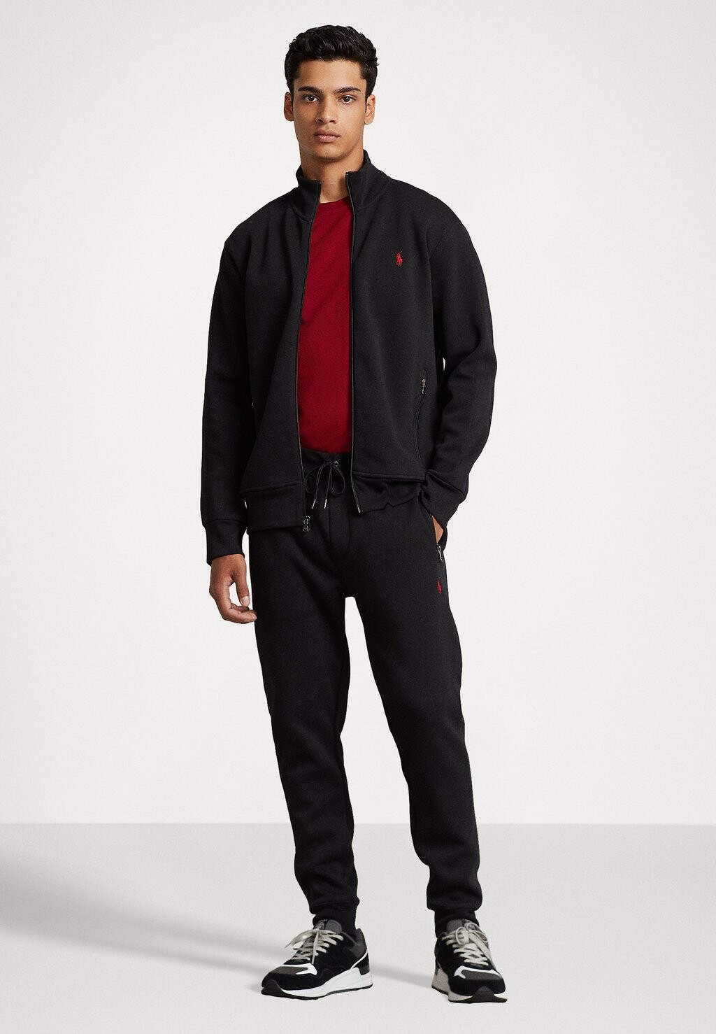 

Толстовка на молнии DOUBLE KNIT TRACK JACKET Ralph Lauren, черный