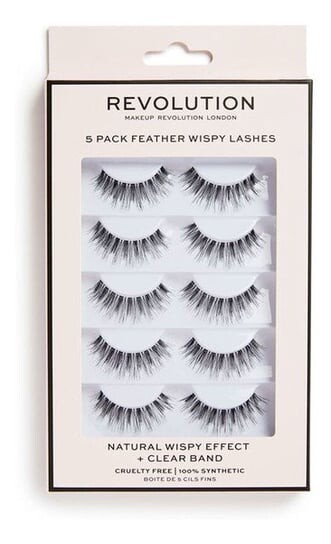 

Накладные ресницы, 5 пар Makeup Revolution, Wispy Lashes