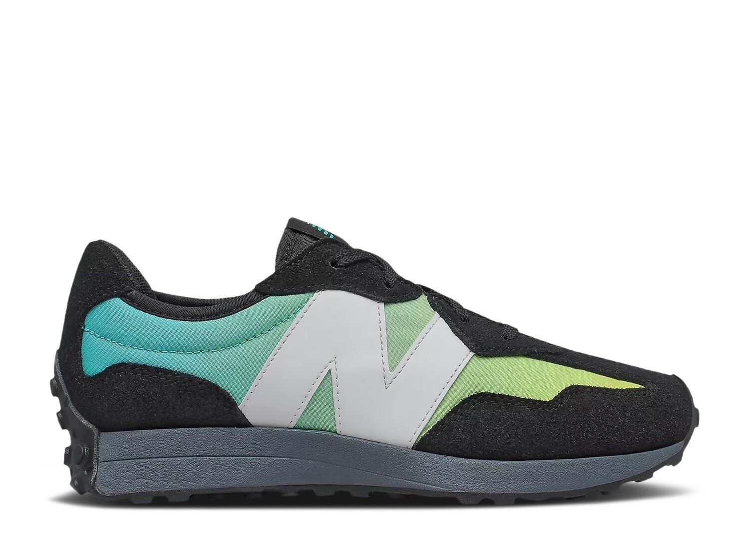 

Кроссовки New Balance 327 Big Kid Wide 'Black Summer Jade', черный