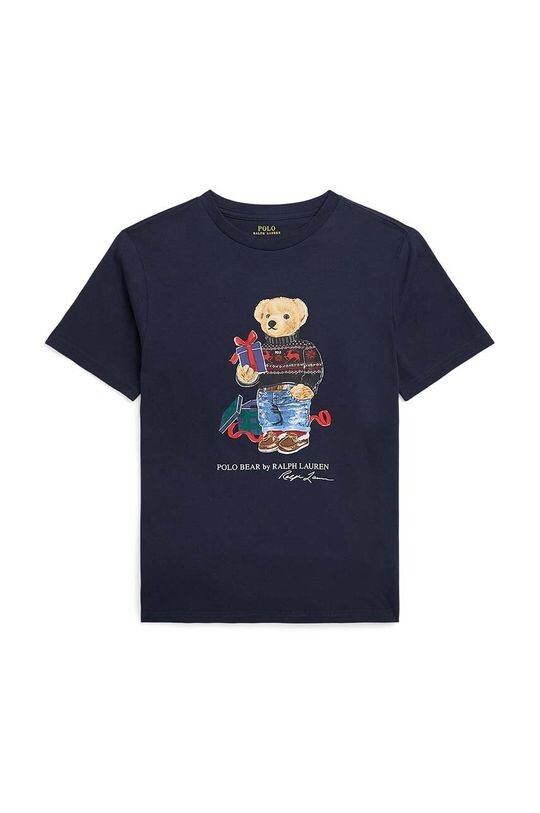 

Детская хлопковая футболка Polo Ralph Lauren, зеленый