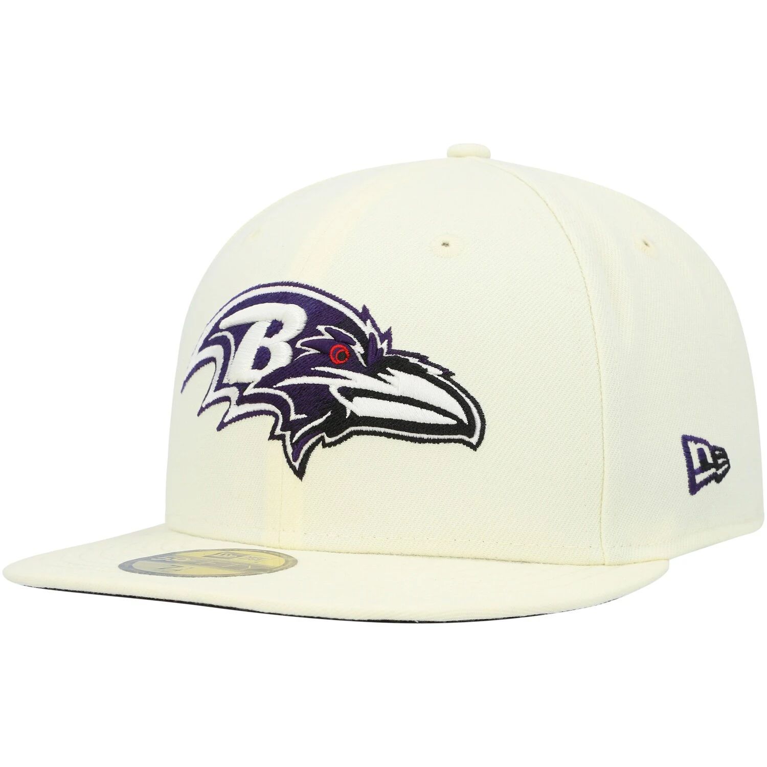 

Мужская приталенная шляпа New Era кремового цвета Baltimore Ravens Chrome Dim 59FIFTY