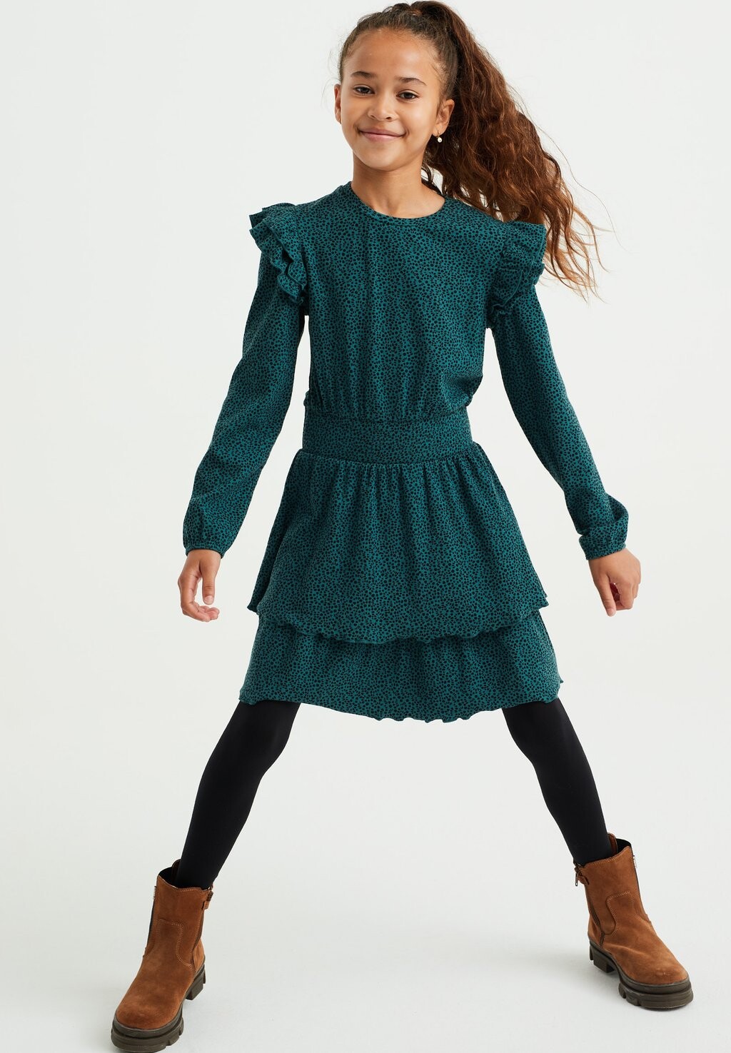 

Летнее платье WE Fashion, зеленое