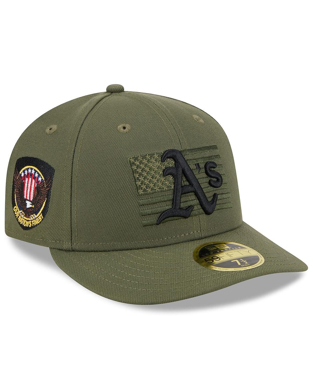 

Мужская зеленая приталенная шляпа Oakland Athletics ко Дню вооруженных сил 2023 59FIFTY New Era