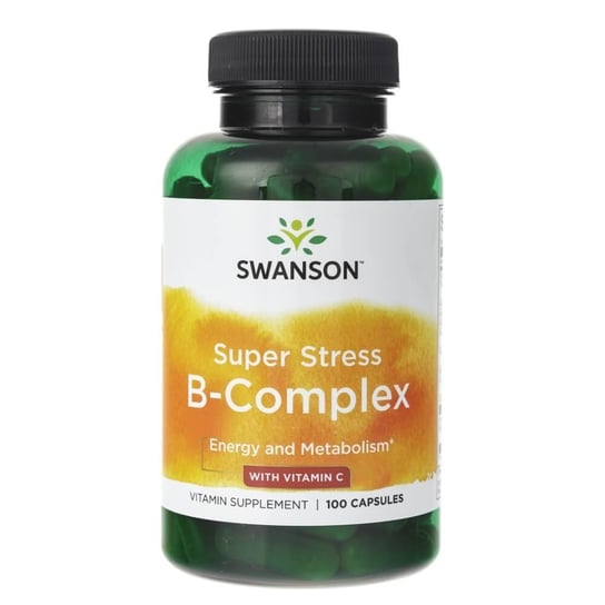 Swanson, Super Stress B-комплекс с витамином С - 100 капсул swanson super stress b комплекс с витамином c 100 капсул