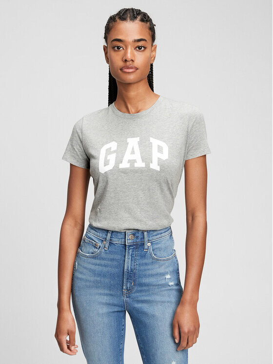 

Футболка стандартного кроя Gap, серый