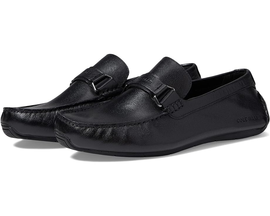 

Лоферы Cole Haan Grand City Bit Driver, цвет Black Textured/Black