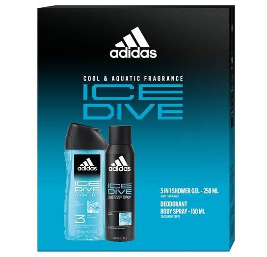 

Косметический набор, 2 шт. Adidas, Ice Dive