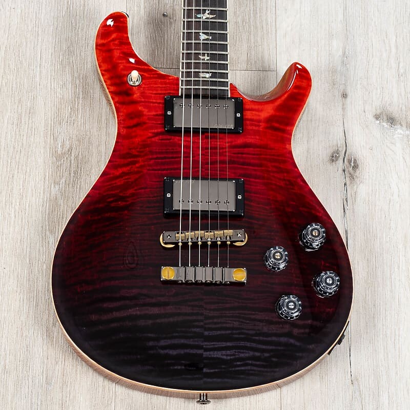 

Электрогитара PRS Paul Reed Smith Wood Library McCarty 594 Guitar, Brazilian Rosewood, Fire Red to Gray Black Fade