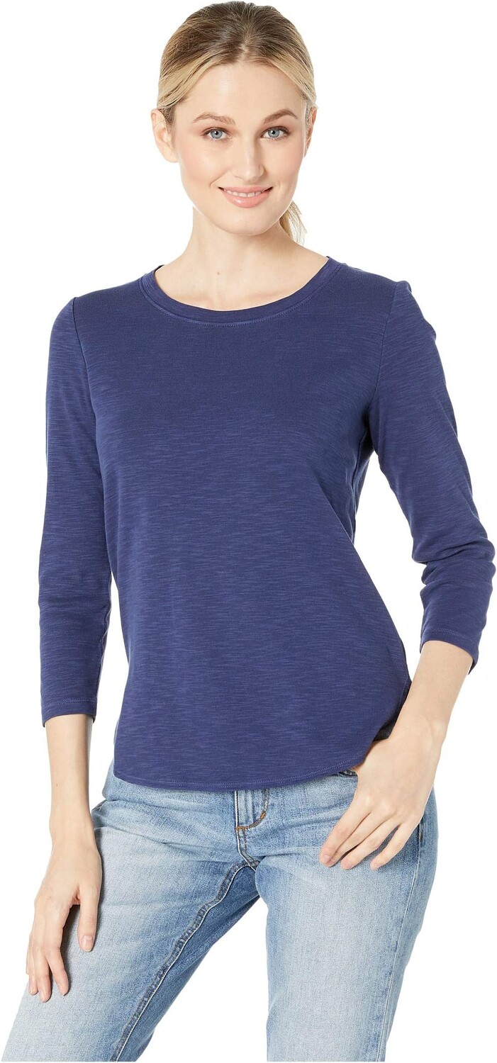 

Футболка Ashby в рубчик с рукавом 3/4 Tommy Bahama, цвет Island Navy