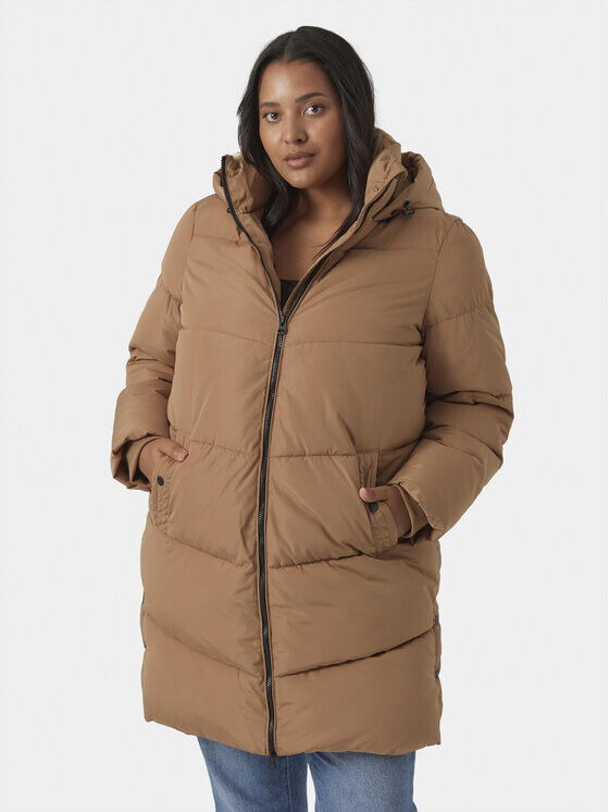 

Пуховик стандартного кроя Vero Moda Curve, коричневый