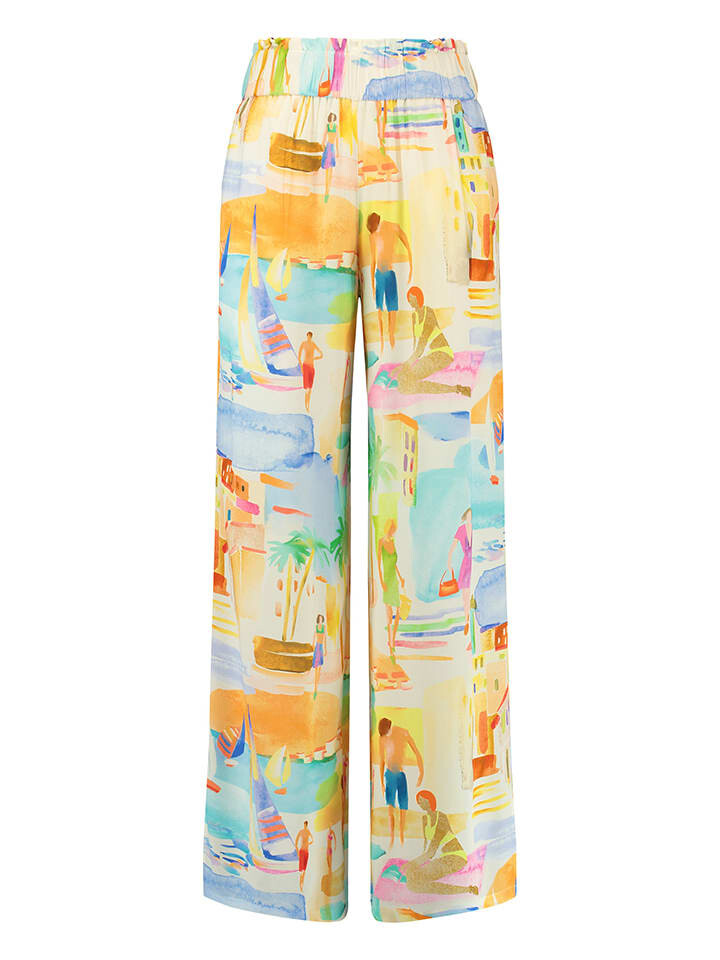 

Тканевые брюки Gerry Weber, цвет gelb/hellblau