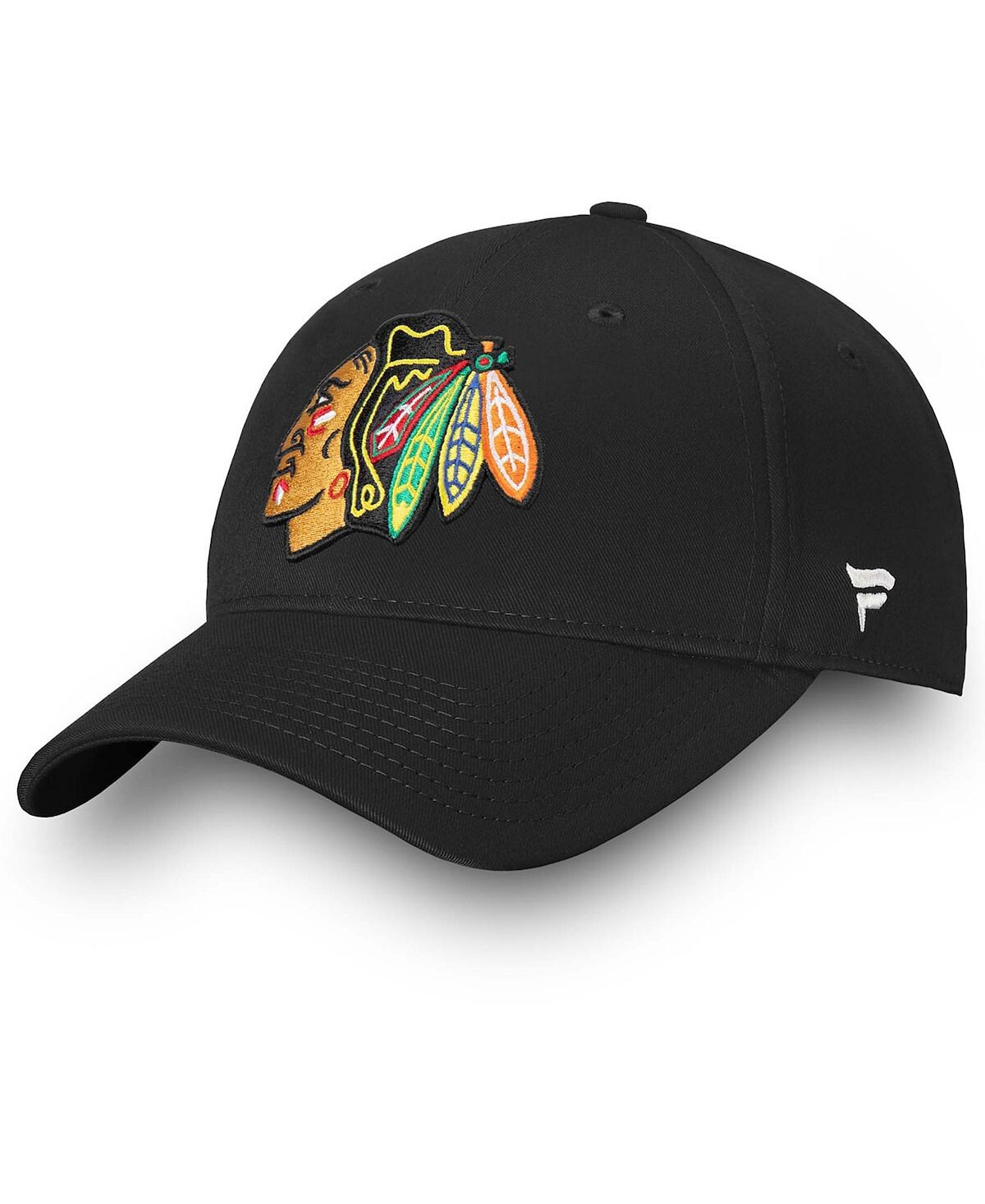 

Мужская черная регулируемая кепка Chicago Blackhawks Core Fanatics