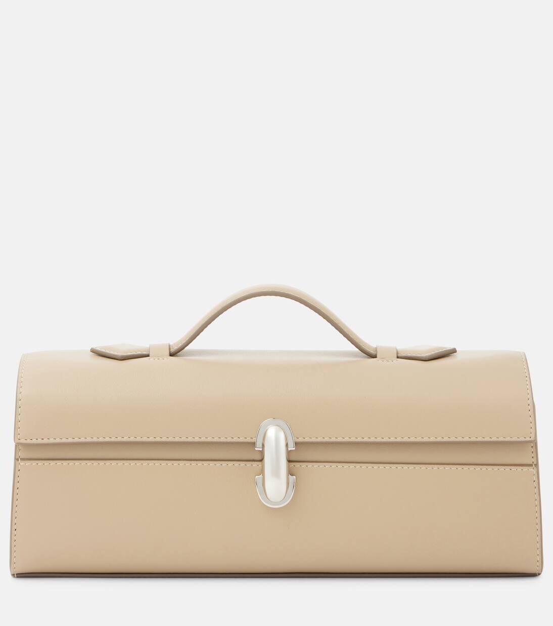 

Сумка-тоут Symmetry Pochette Slim из кожи Savette, цвет clay 280