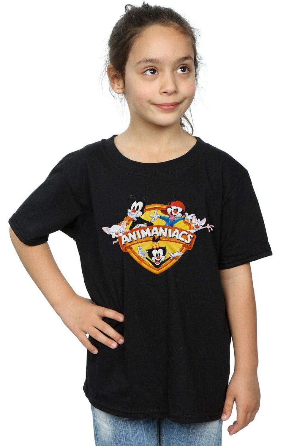 Хлопковая футболка Group Shield Animaniacs, черный