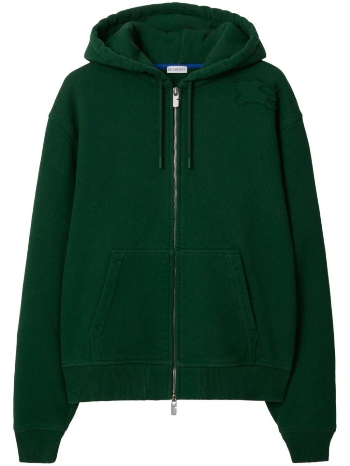 

Худи на молнии Burberry, зеленый