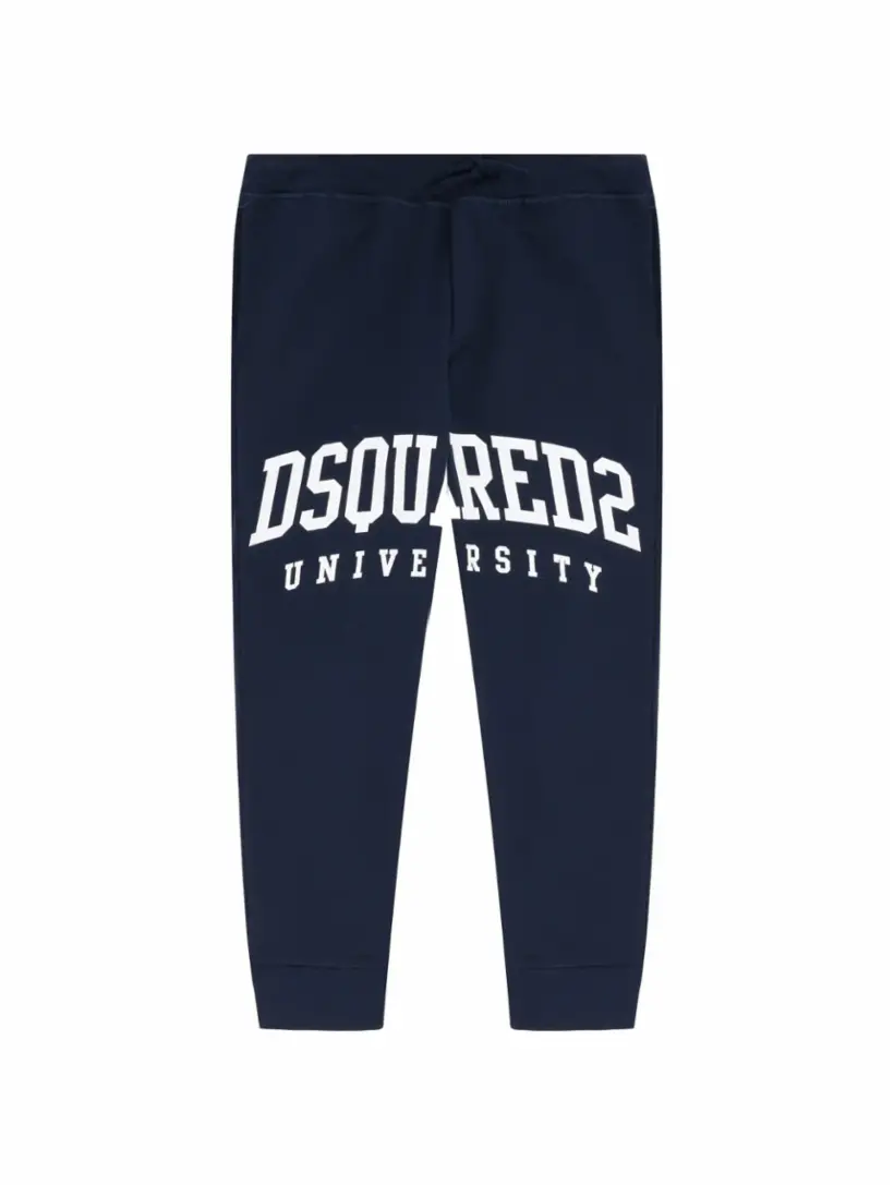 Спортивные брюки с логотипом Dsquared2, тёмно-синий