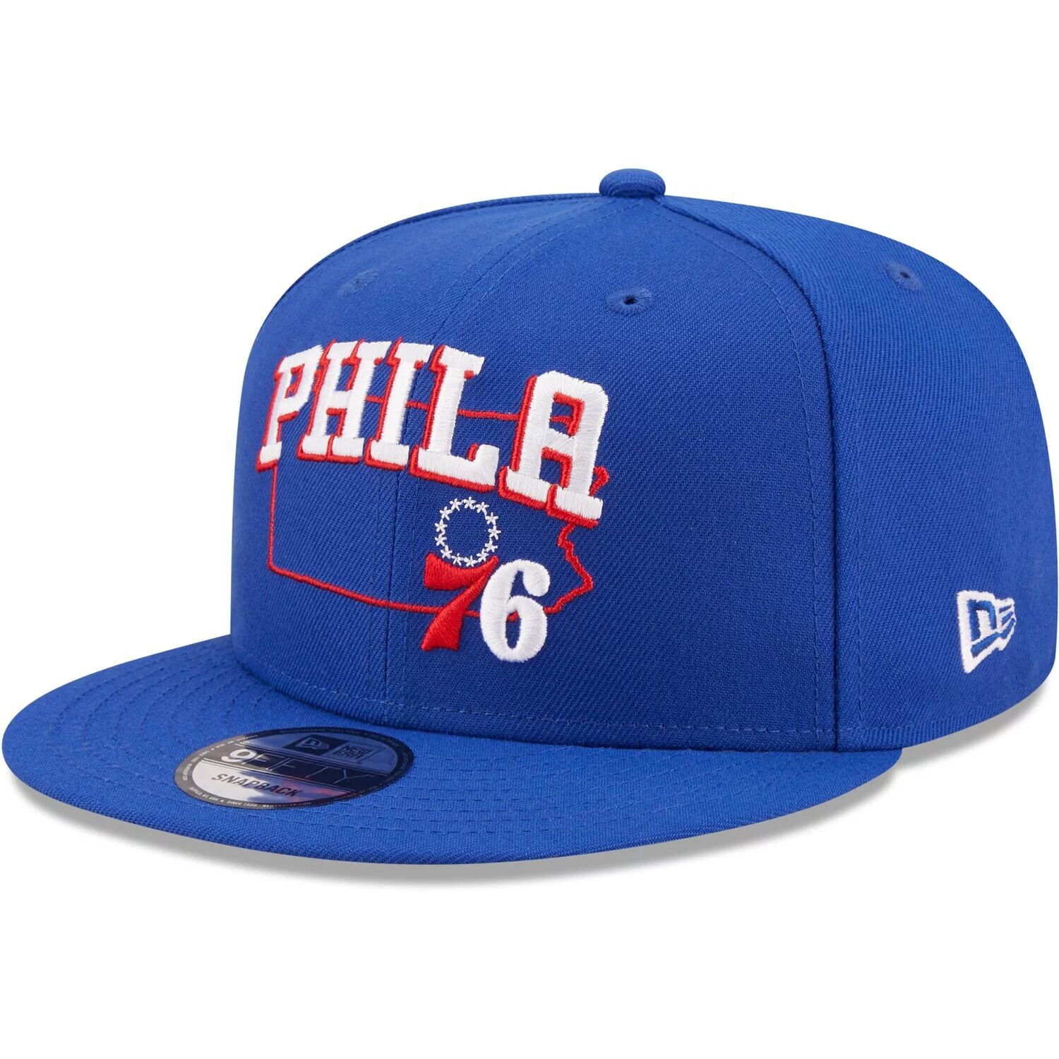 

Мужская бейсболка New Era Royal Philadelphia 76ers Team State 9FIFTY Snapback