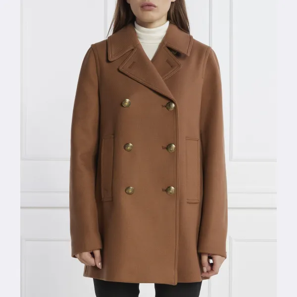 

Классическое пальто из полушерсти с добавлением кашемира. Tommy Hilfiger, коричневый