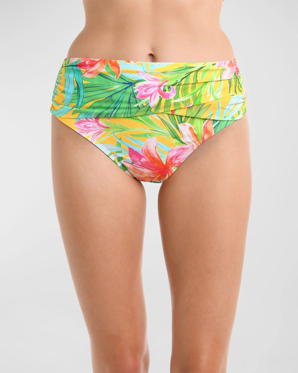 

Плавки бикини с перекрытием Calypso Blooms La Blanca, цвет Multi